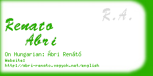 renato abri business card