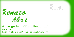 renato abri business card